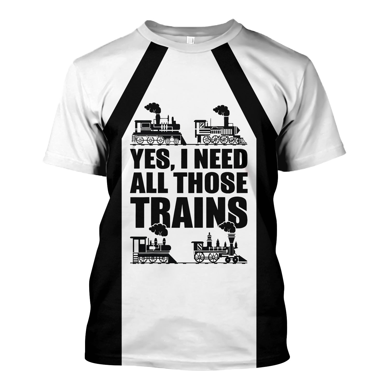 Railspirit Custom Name Norfolk and Western Railway T Shirt Yes I Need All Those Train N&W Printed Shirt