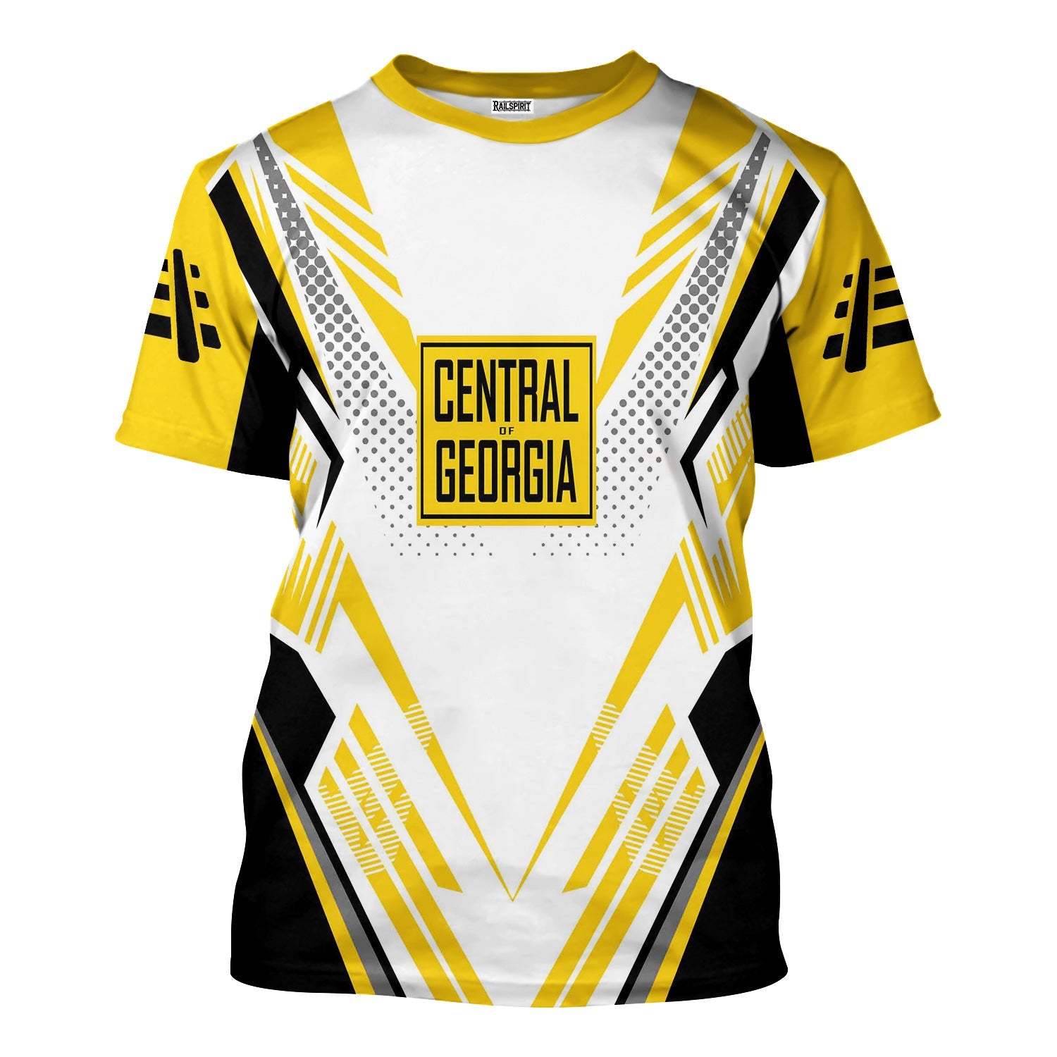 Railspirit Personalized Central of Georgia Railway T-Shirt Railroad Tribute Design Train Shirt for Train Lovers