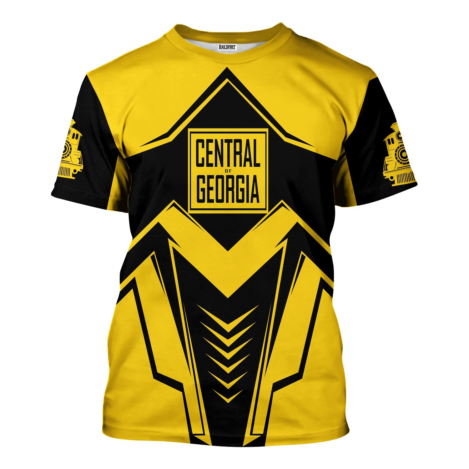 Railspirit Personalized Central of Georgia Railway T-Shirt Railway Trainspotter Style Shirt Gift Idea For Foamers