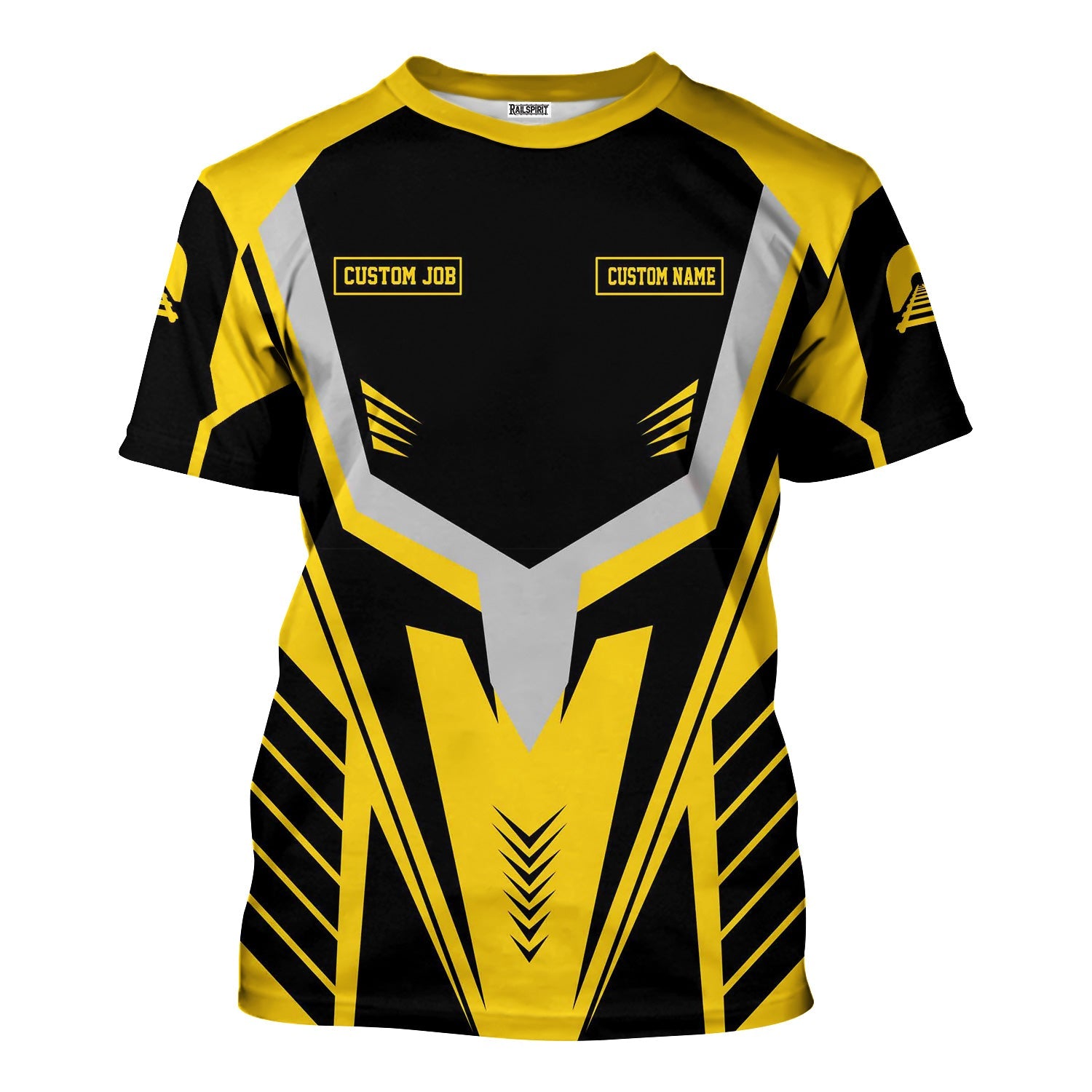 Railspirit Personalized Central of Georgia Railway T-Shirt Workwear-Inspired with Custom Position Train Shirt