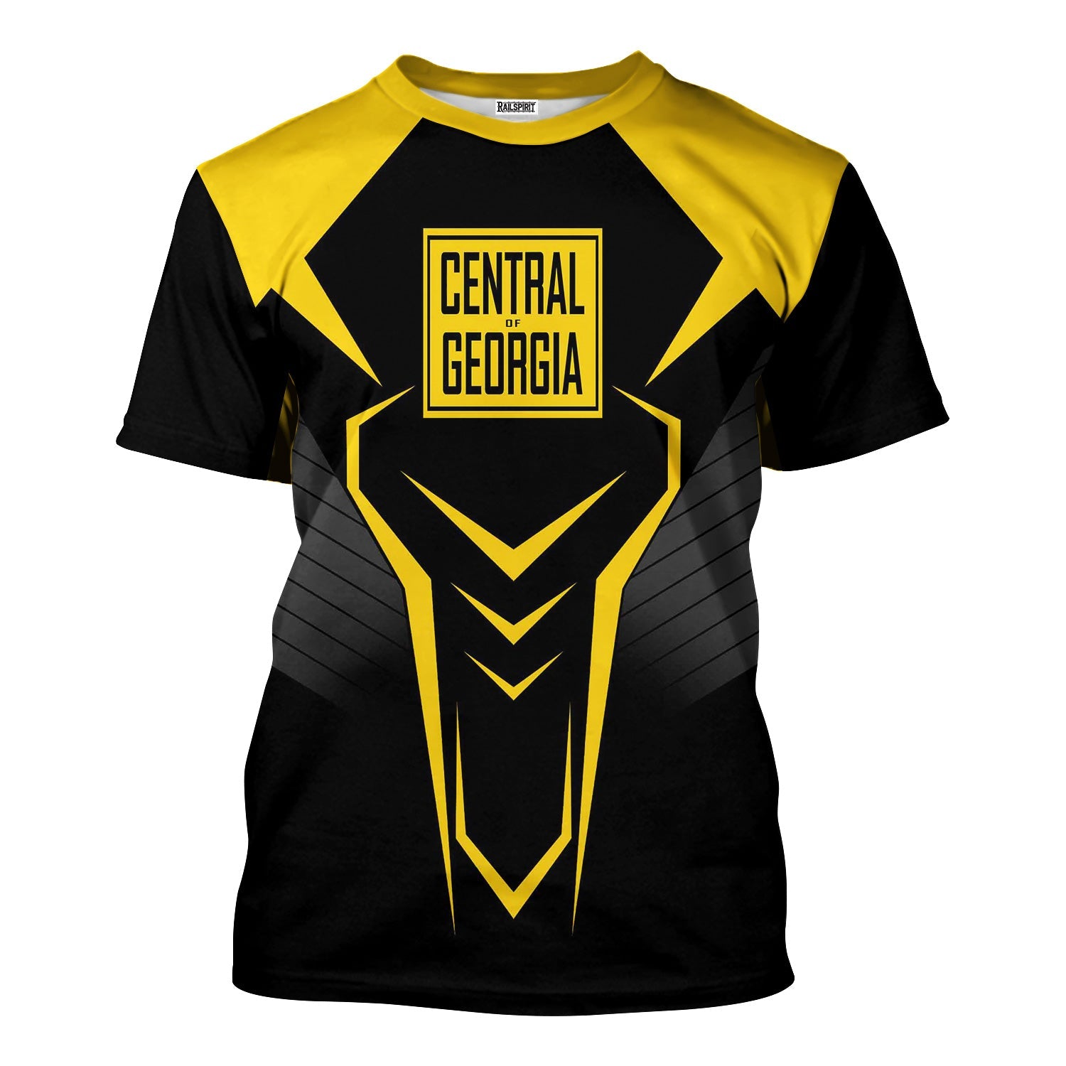 Railspirit Personalized Central of Georgia Railway T-Shirt Dynamic Design Style Perfect Shirt for Train Enthusiasts