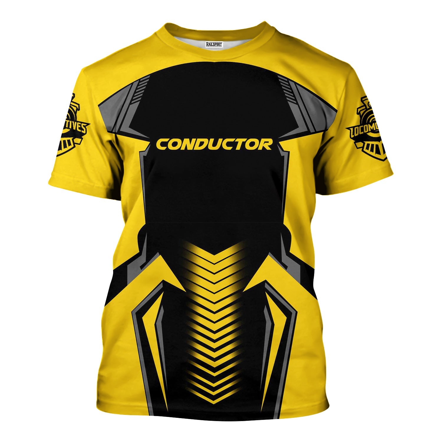 Railspirit Personalized Central of Georgia Railway T-Shirt Standout Style with Custom Position Train Shirt