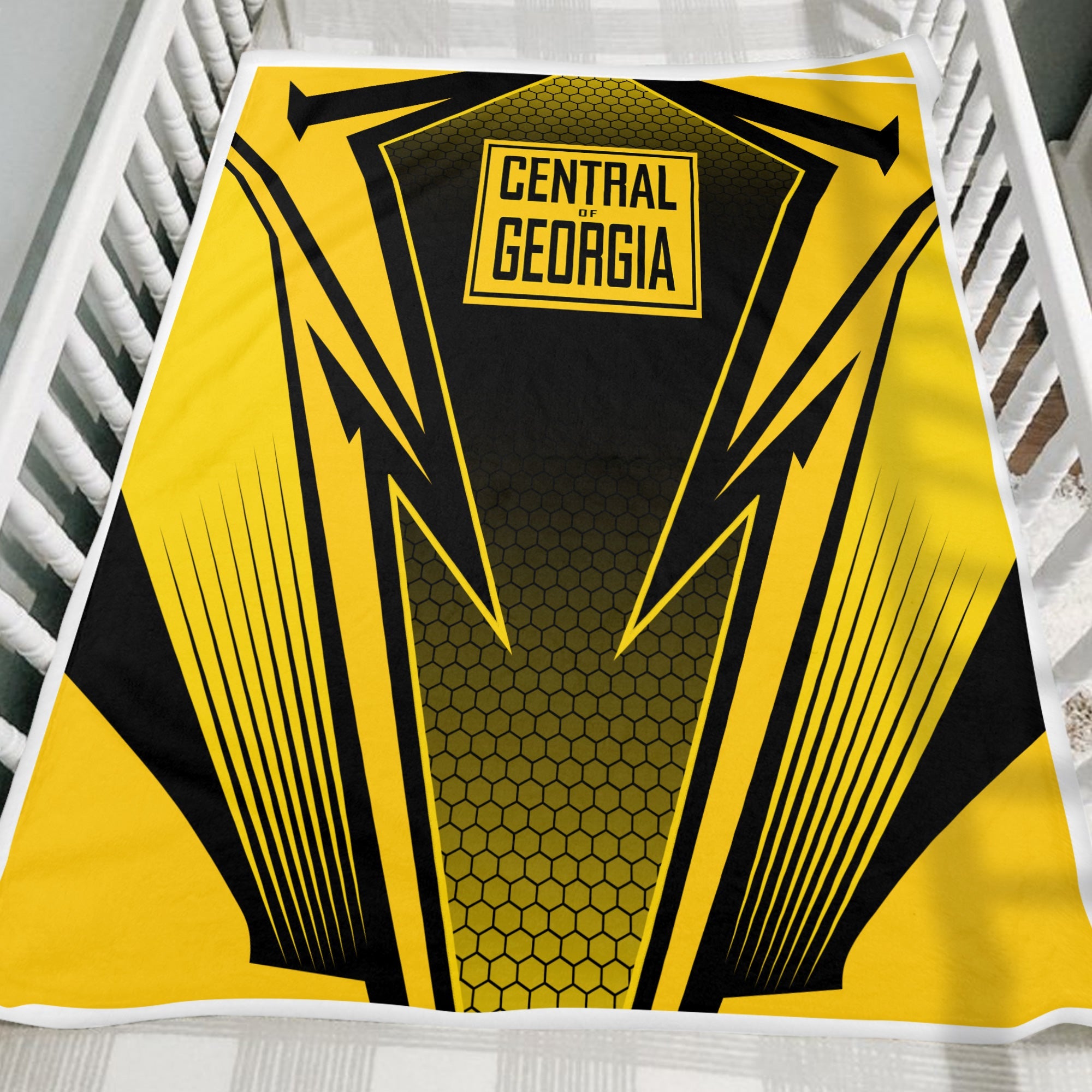 Railspirit Central of Georgia Railway Blanket Lightning Graphic Style Blanket Gift Idea For Train Lover