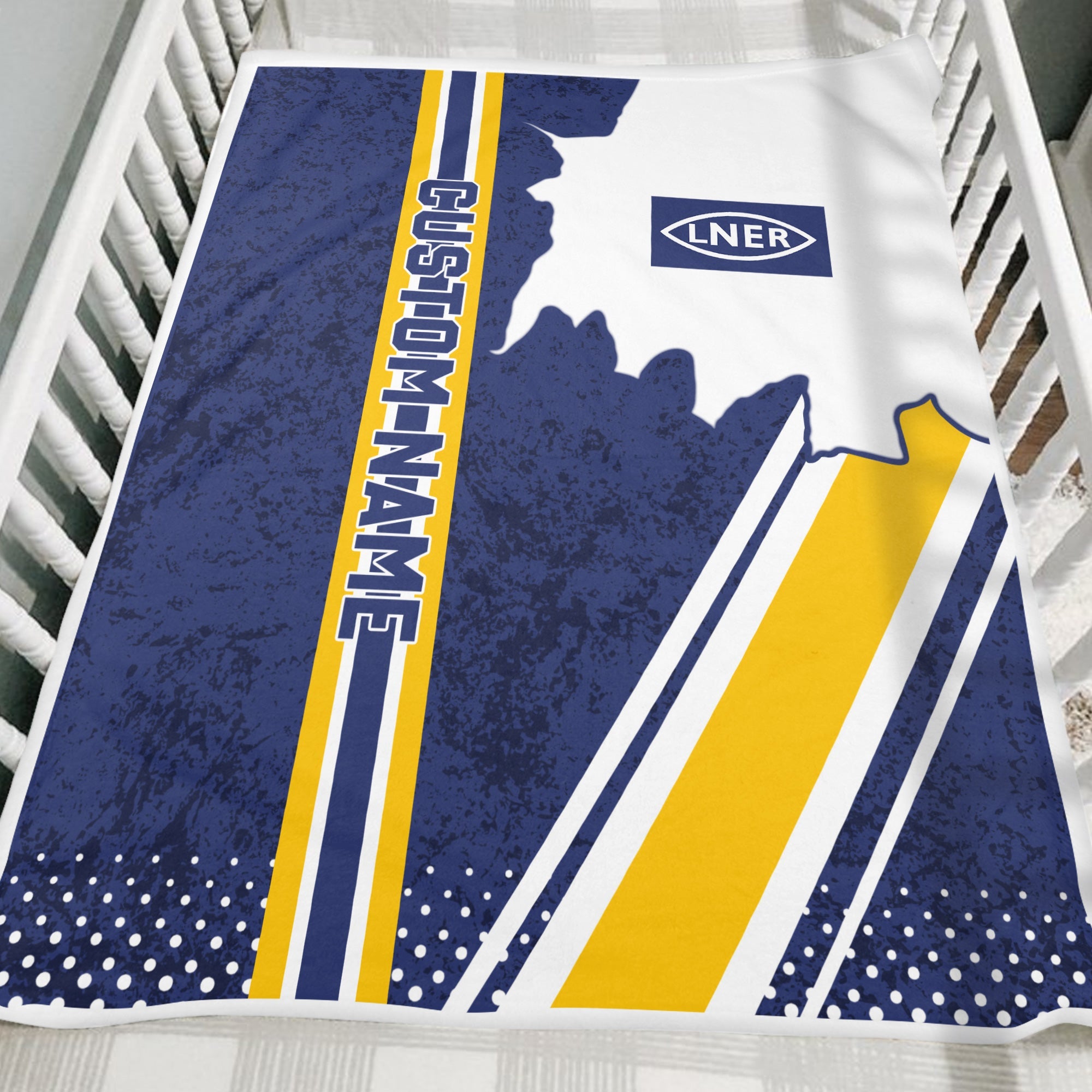 Railspirit Personalized London and North Eastern Railway Blanket Vintage All Over Printed Blanket