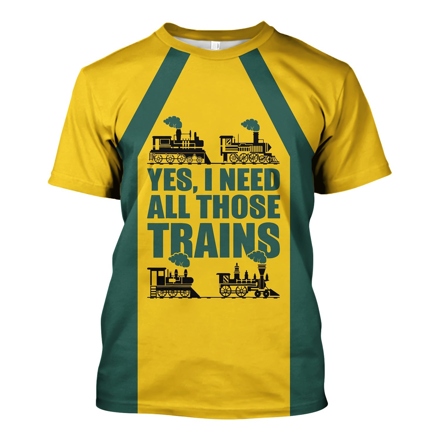 Railspirit Custom Name Southern Railway U.S T Shirt Yes I Need All Those Train SOU Printed Shirt