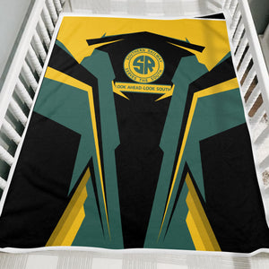 Railspirit Personalized Southern Railway U.S Blanket SOU Strong Line Train Blanket Gift Idea For Train Lover