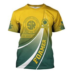Railspirit Personalized Southern Railway U.S T-Shirt Railway-Themed Style SOU Shirt Gift Idea For Trainspotter