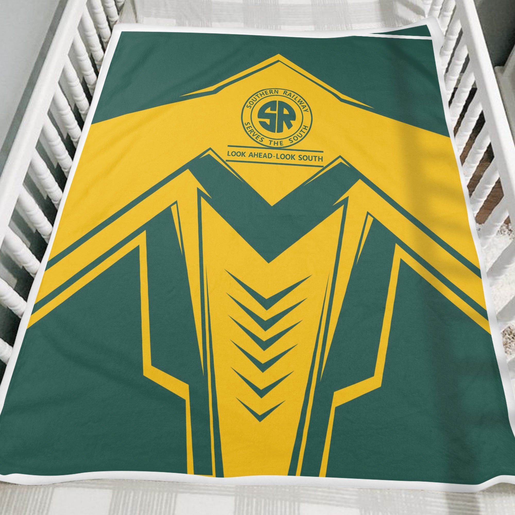 Railspirit Southern Railway U.S Blanket Railway Trainspotter Style SOU Blanket Gift Idea For Foamers