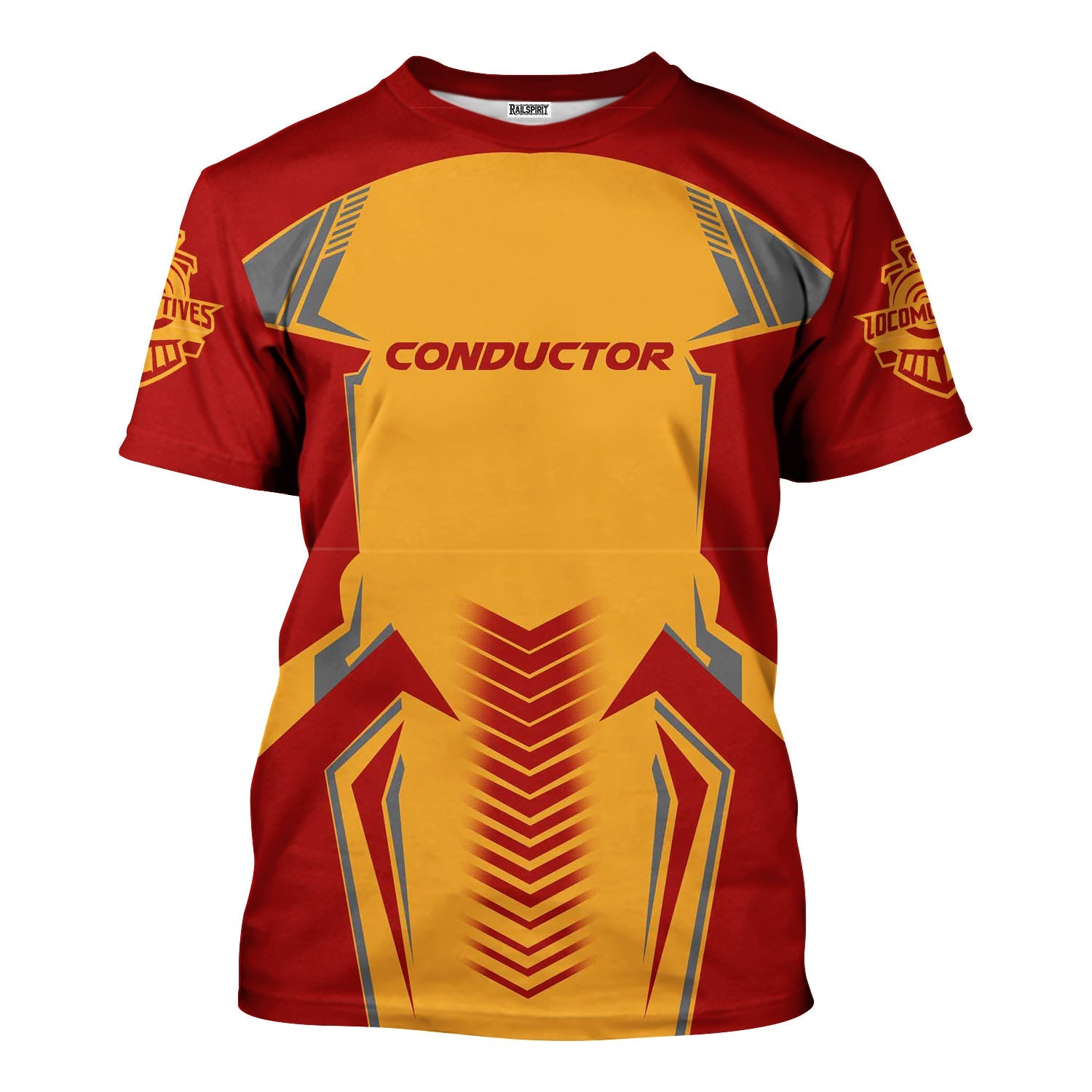 Railspirit Personalized Chicago South Shore and South Bend Railroad T-Shirt Standout Style with Custom Position Train Shirt