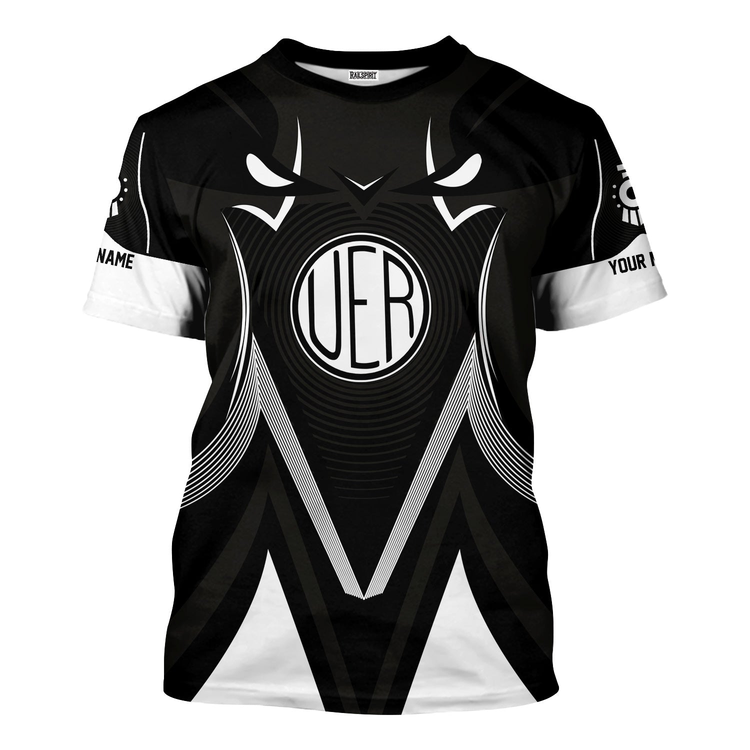 Railspirit Personalized Union Electric Railway T-Shirt Vibrant Graphic Pattern Shirt For Train Enthusiasts