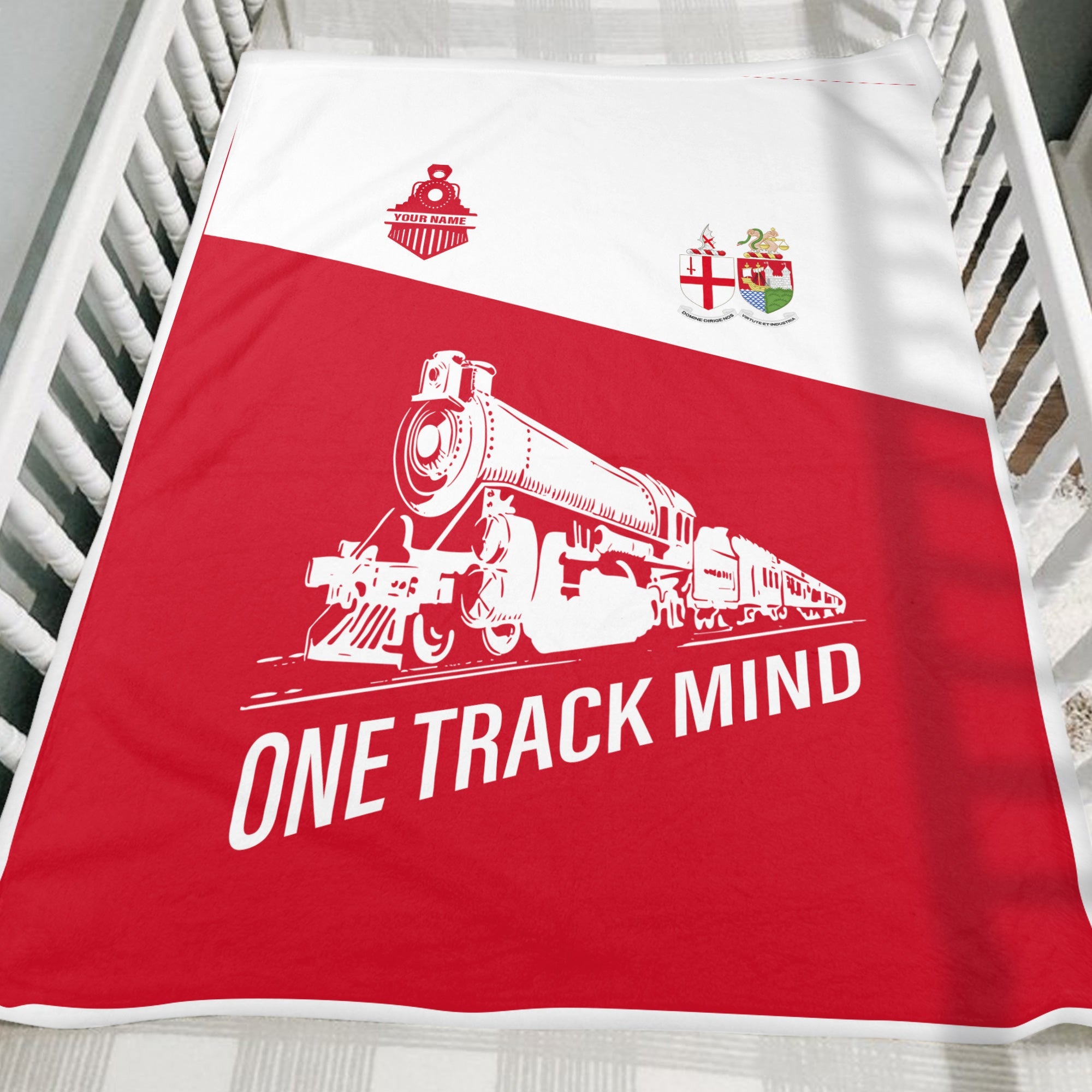 Railspirit Personalized Great Western Railway Blanket One Track Mind Train Blanket Gift Idea For Train Lover