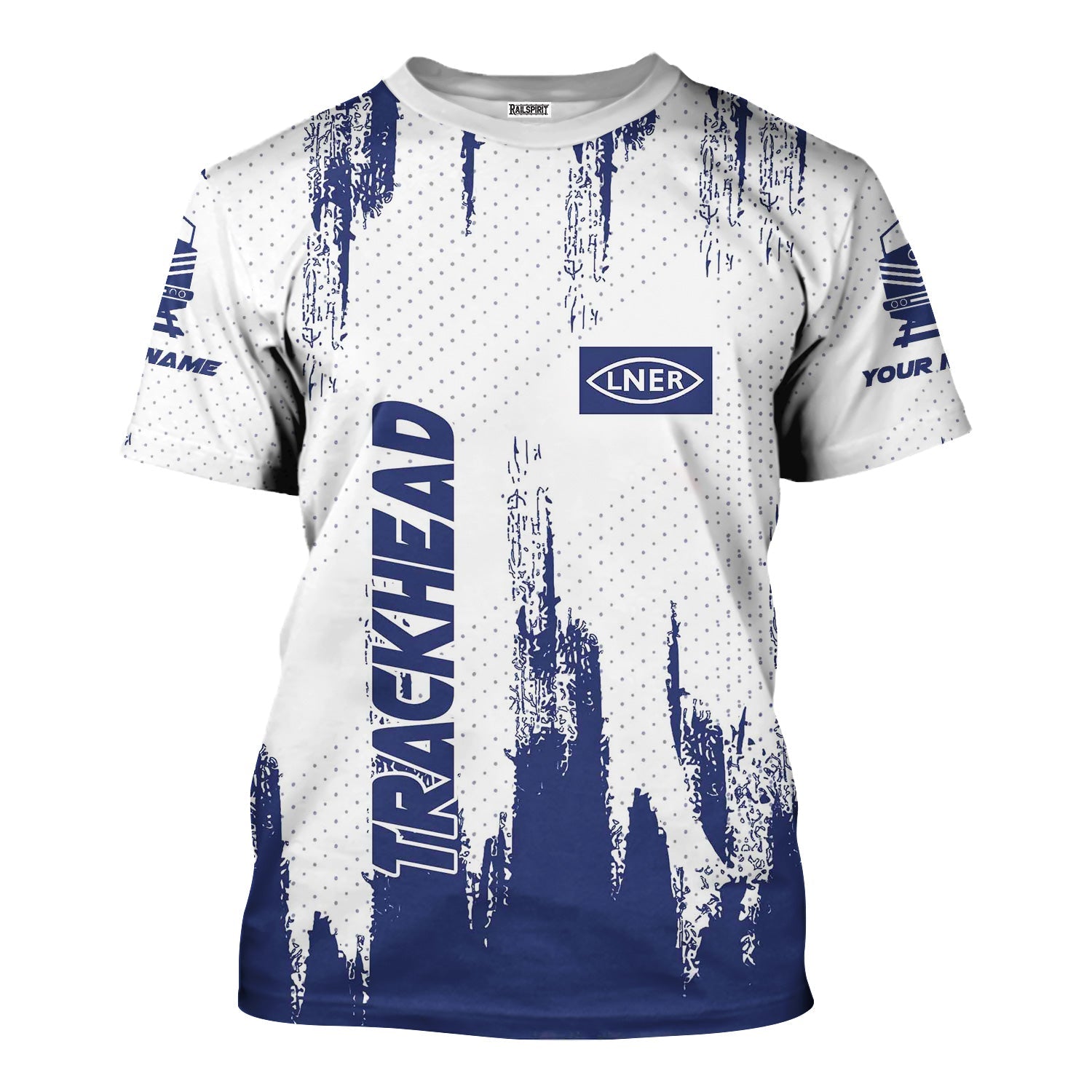 Railspirit Personalized London and North Eastern Railway T-Shirt Paint Impact Design Train Shirt for Trackhead