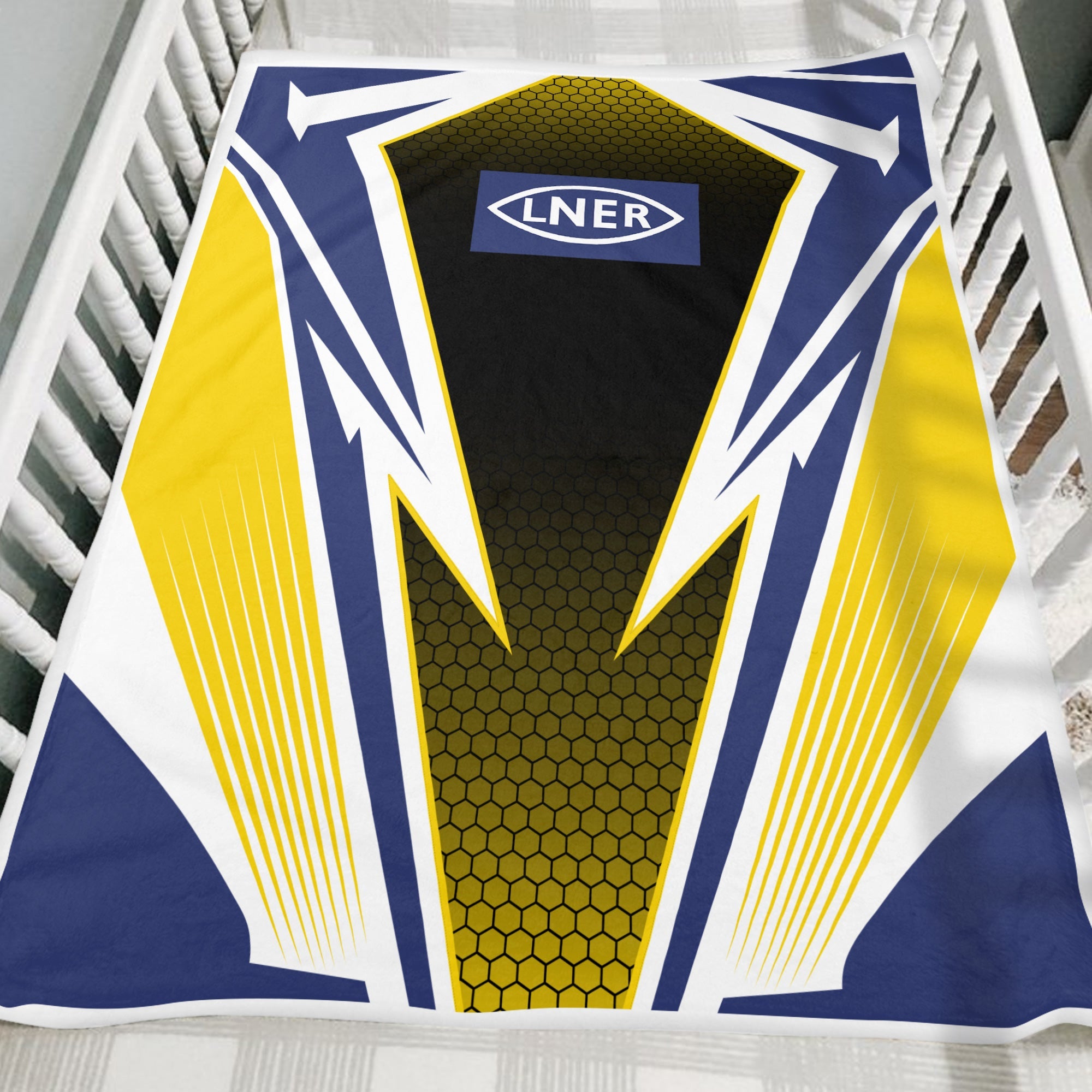 Railspirit London and North Eastern Railway Blanket Lightning Graphic Style Blanket Gift Idea For Train Lover