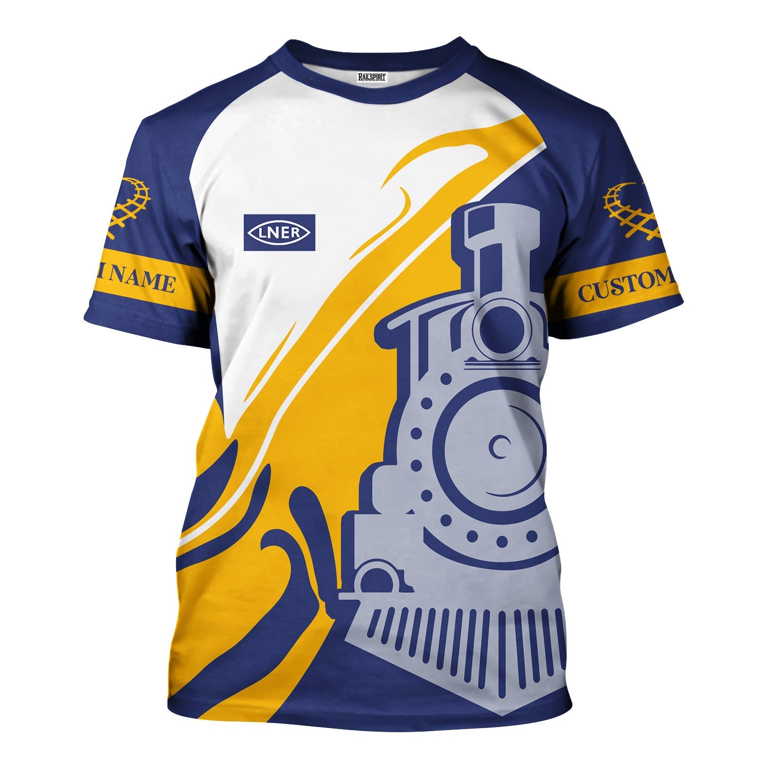 Railspirit Personalized London and North Eastern Railway T-Shirt Flame-Inspired Style Shirt Gift Idea For Train Lovers