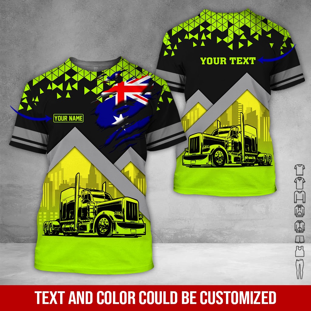 Customized Name Truck Uniform, Personalized Work Shirt, Truck Driver Gift