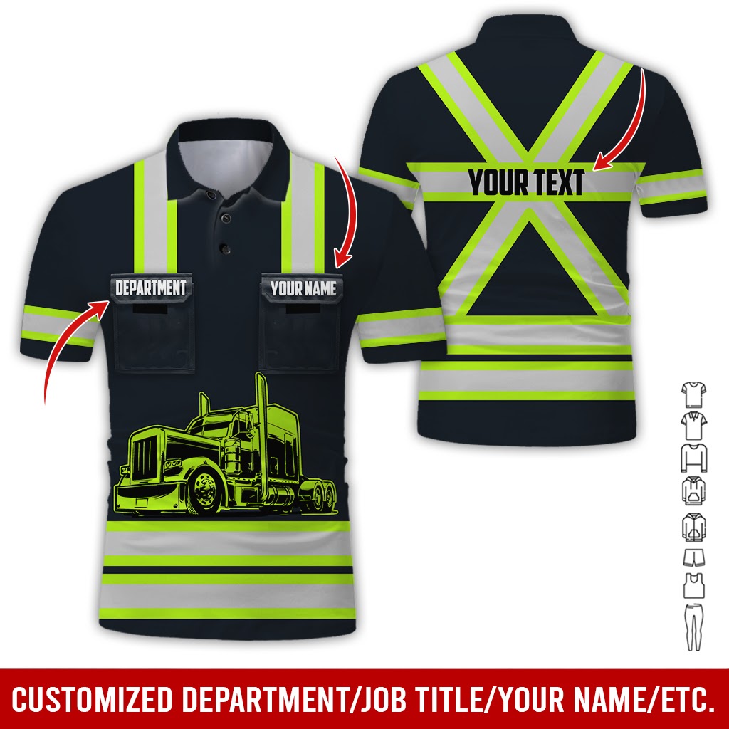 Custom Name Truck Driver Shirt ,  3D Printed Design, Perfect Gift for Husband, Dad, or Son Who Loves the Trucker Life