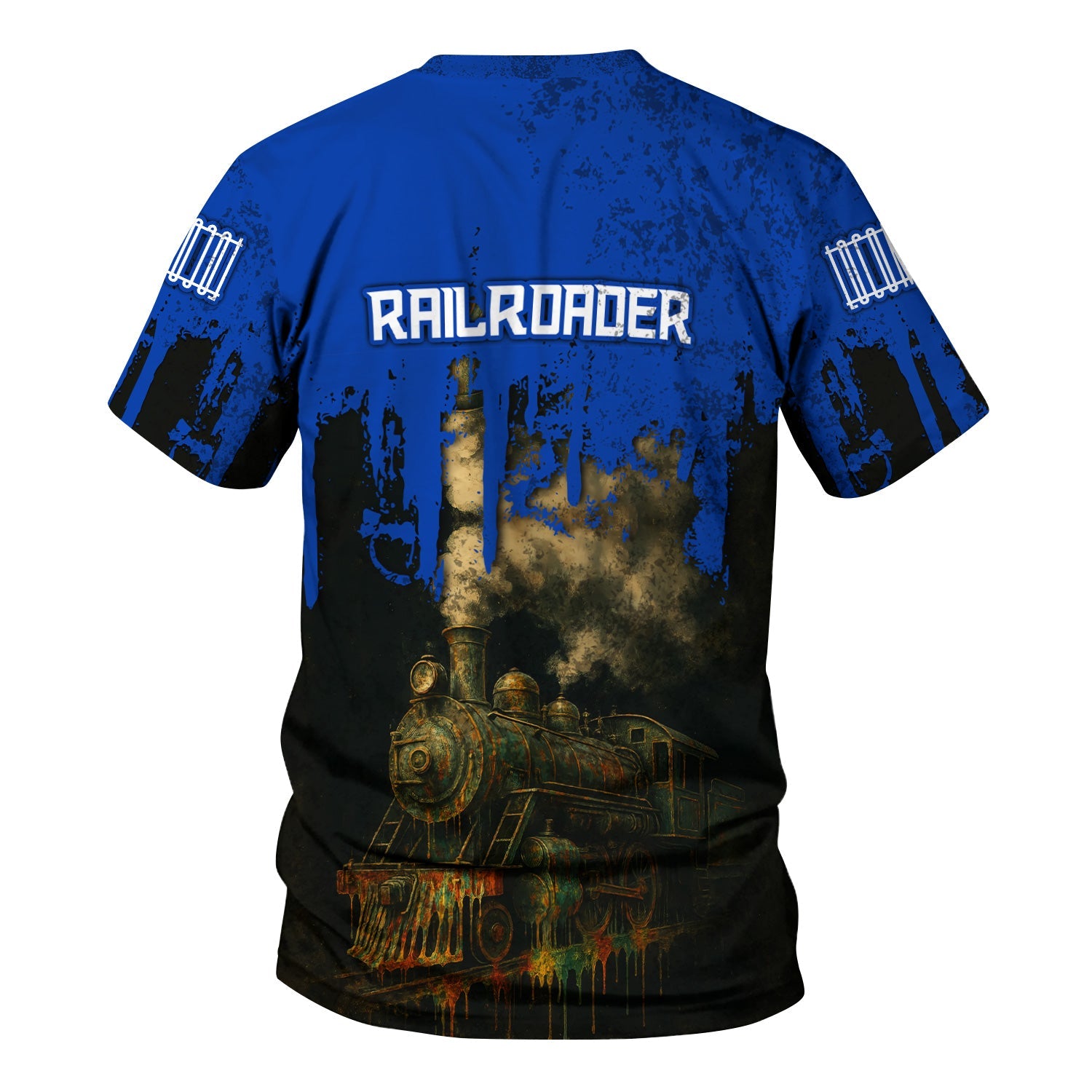 Railspirit Personalized Long Island Railroad T-Shirt Vintage Train Art Style Shirt For Locomotive Fans