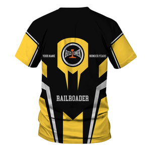 Railspirit Personalized Bessemer And Lake Erie Railroad T-Shirt Custom Year Railroader Shirt Gift Idea For Train Lover