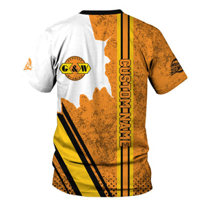 Railspirit Personalized Genesee & Wyoming Inc. Railroad T-Shirt All Over Printed Unisex Shirt