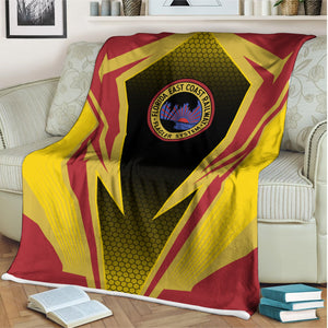 Railspirit Florida East Coast Railway Blanket Lightning Graphic Style Blanket Gift Idea For Train Lover