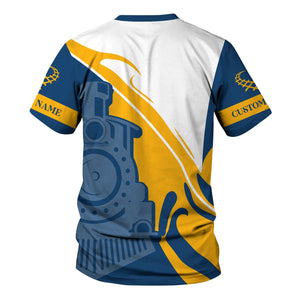 Railspirit Personalized Alaska Railroad T-Shirt Flame-Inspired Style Shirt Gift Idea For Train Lovers