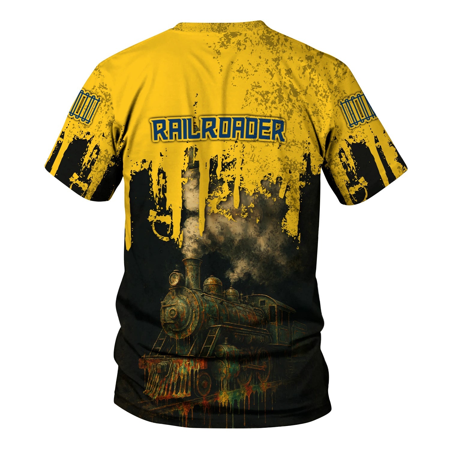 Railspirit Personalized Alaska Railroad T-Shirt Vintage Train Art Style Shirt For Locomotive Fans