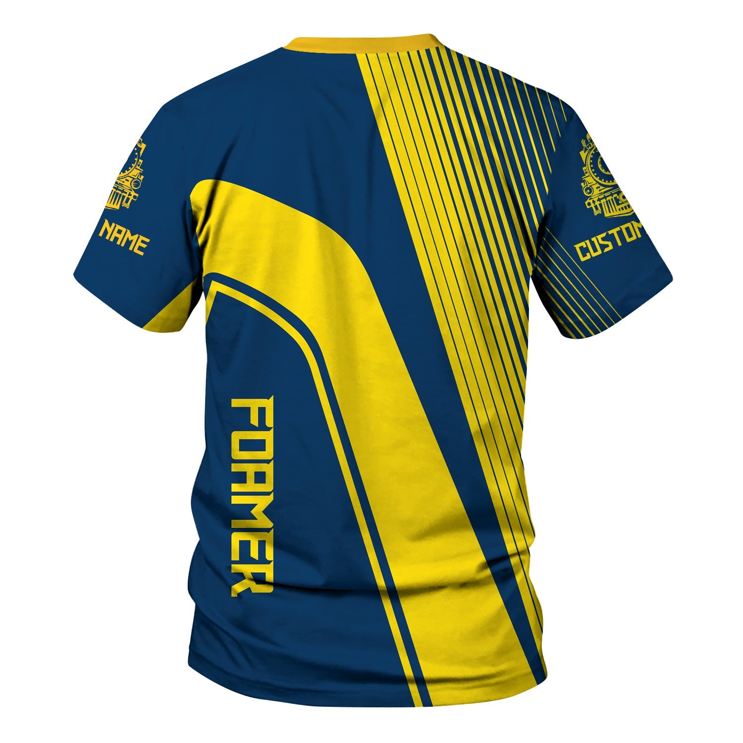 Railspirit Personalized Alaska Railroad T-Shirt Vibrant Striking Style Shirt For Rail Enthusiasts