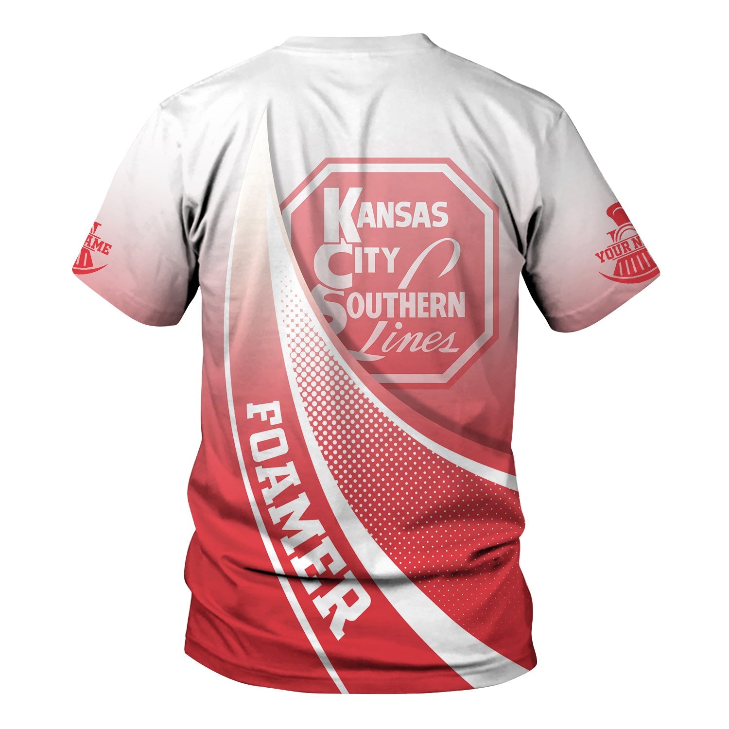 Railspirit Personalized Kansas City Southern T-Shirt Railway-Themed Style Shirt Gift Idea For Trainspotter