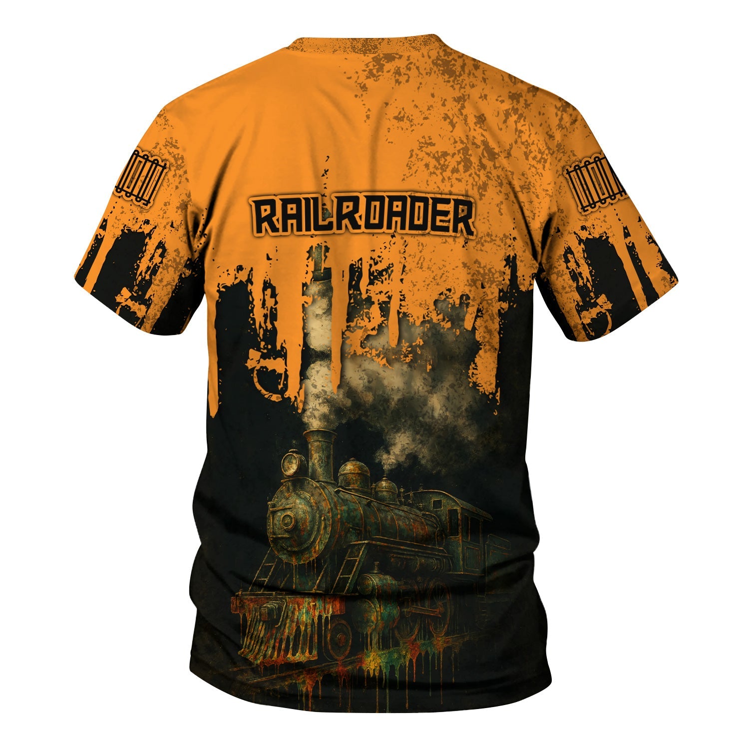 Railspirit Personalized Genesee & Wyoming Inc. Railroad T-Shirt Vintage Train Art Style Shirt For Locomotive Fans