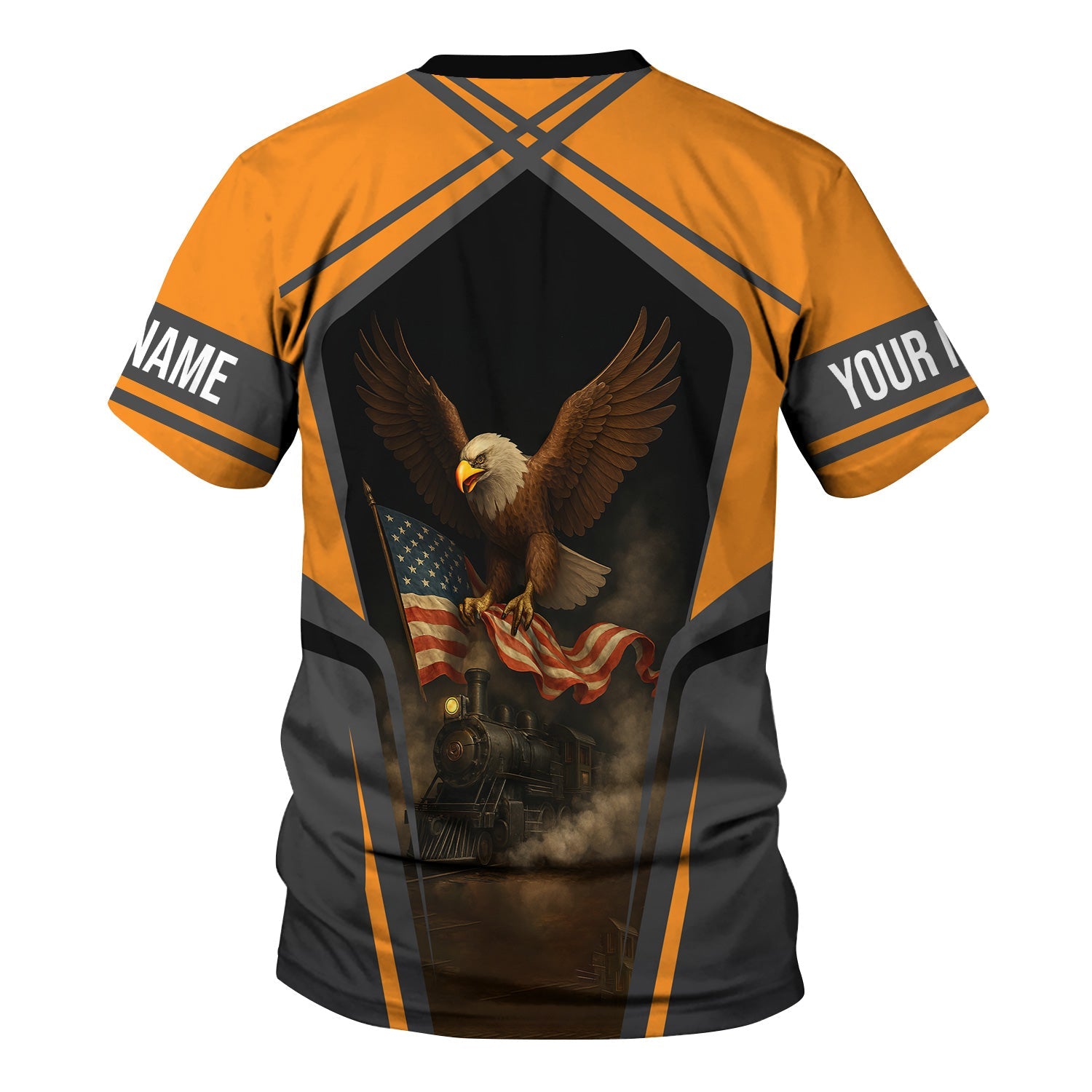 Railspirit Personalized Genesee & Wyoming Inc. Railroad T Shirt American Eagle Vintage Train Shirt