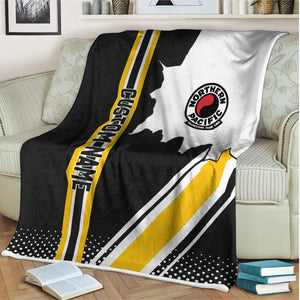 Railspirit Personalized Northern Pacific Railway Blanket Vintage All Over Printed Blanket