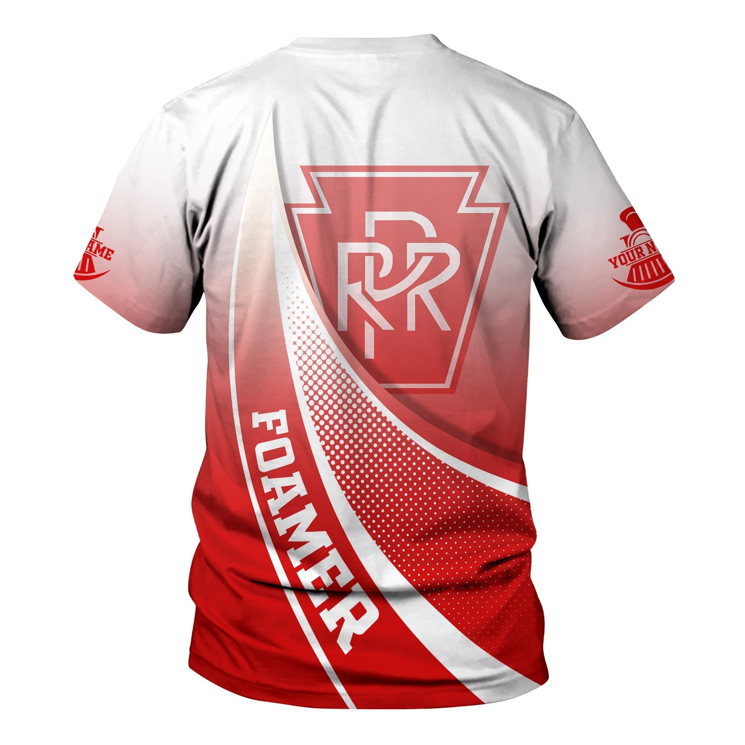 Railspirit Personalized Pennsylvania Railroad T-Shirt Railway-Themed Style Shirt Gift Idea For Trainspotter