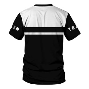 Railspirit Personalized New York Central Railroad T Shirt Train Ticket American Locomotive Printed Train