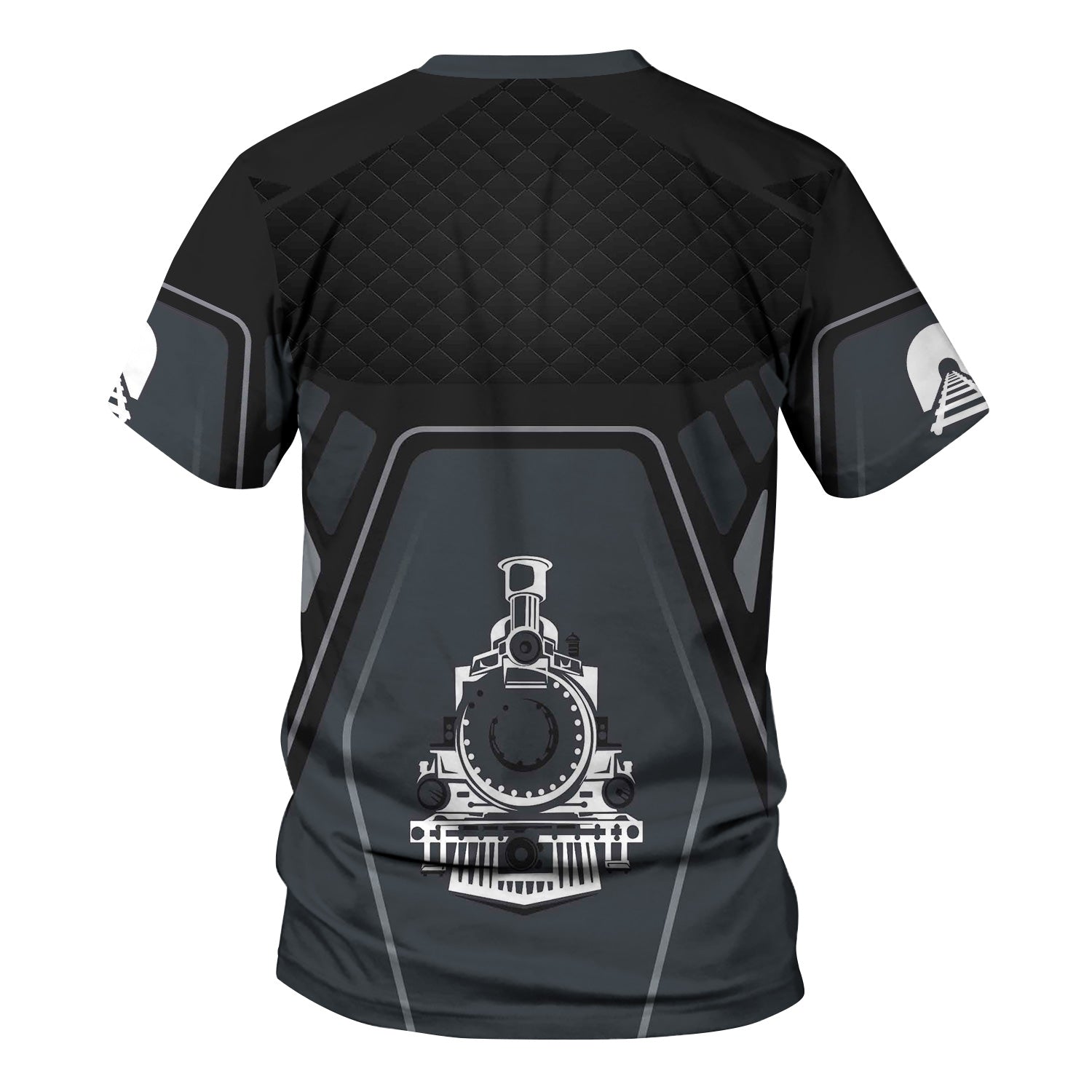 Railspirit Personalized New York Central Railroad T-Shirt Steam Locomotive Engine Graphic Train Shirt All Over Print