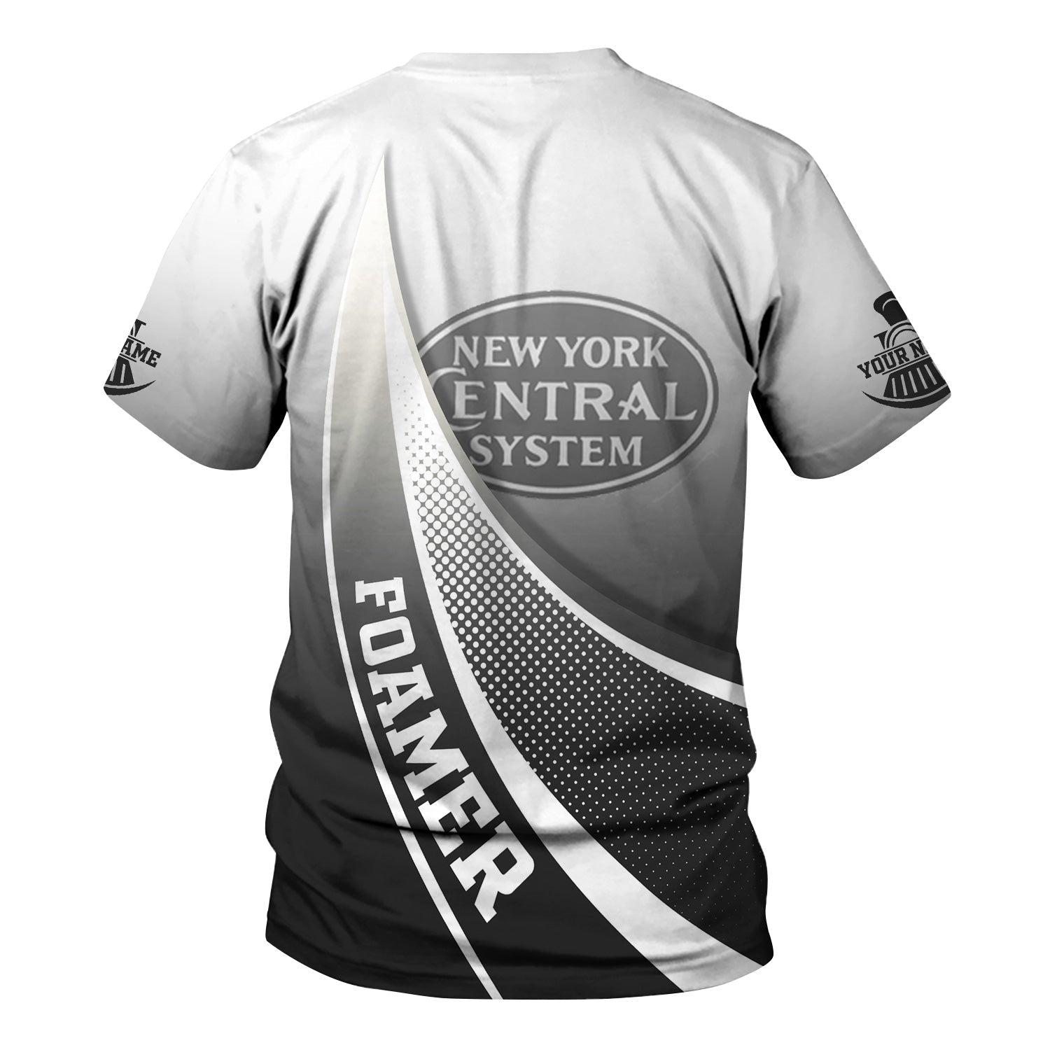 Railspirit Personalized New York Central Railroad T-Shirt Railway-Themed Style Shirt Gift Idea For Trainspotter