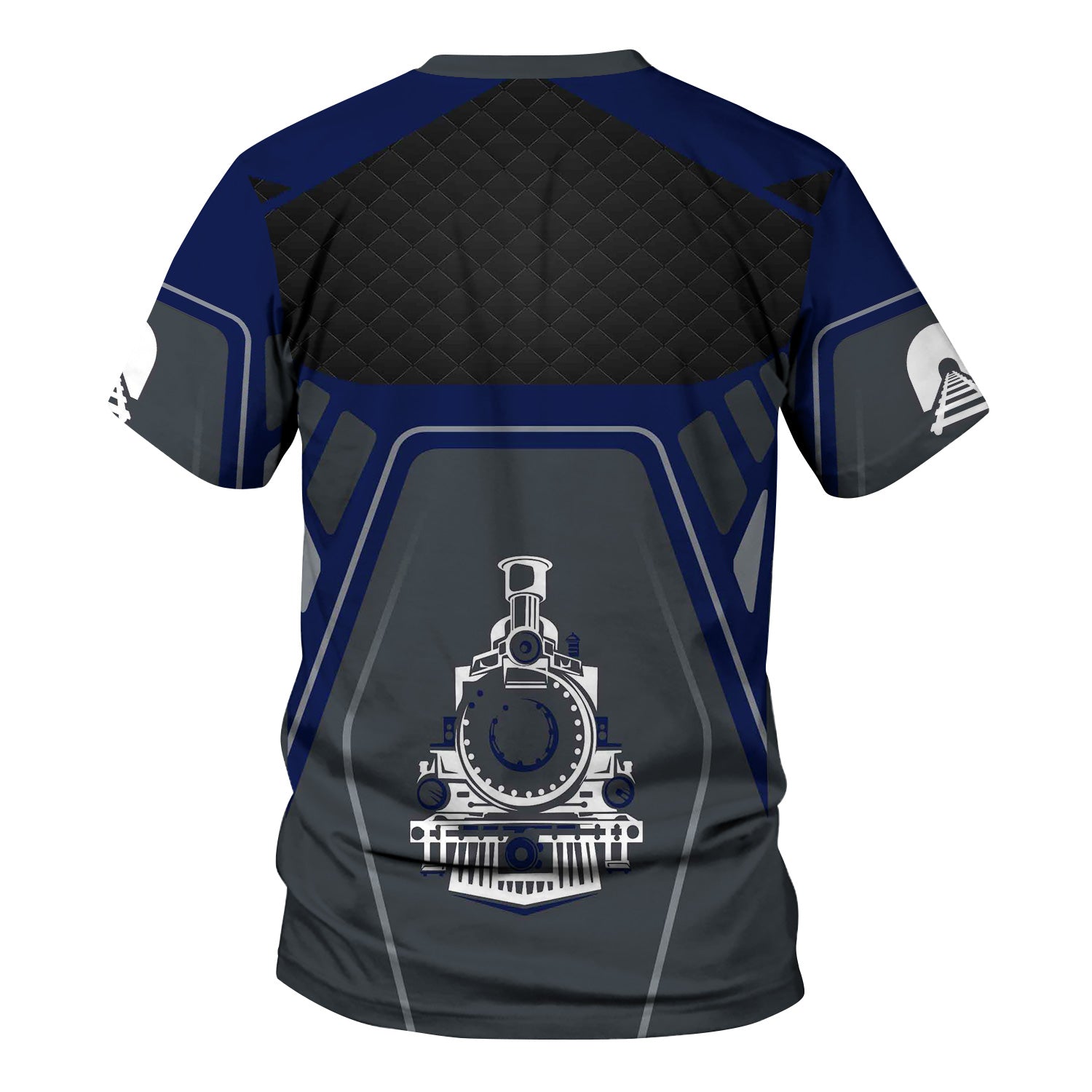 Railspirit Personalized Baltimore and Ohio Railroad T-Shirt Steam Locomotive Engine Graphic B&O Train Shirt All Over Print