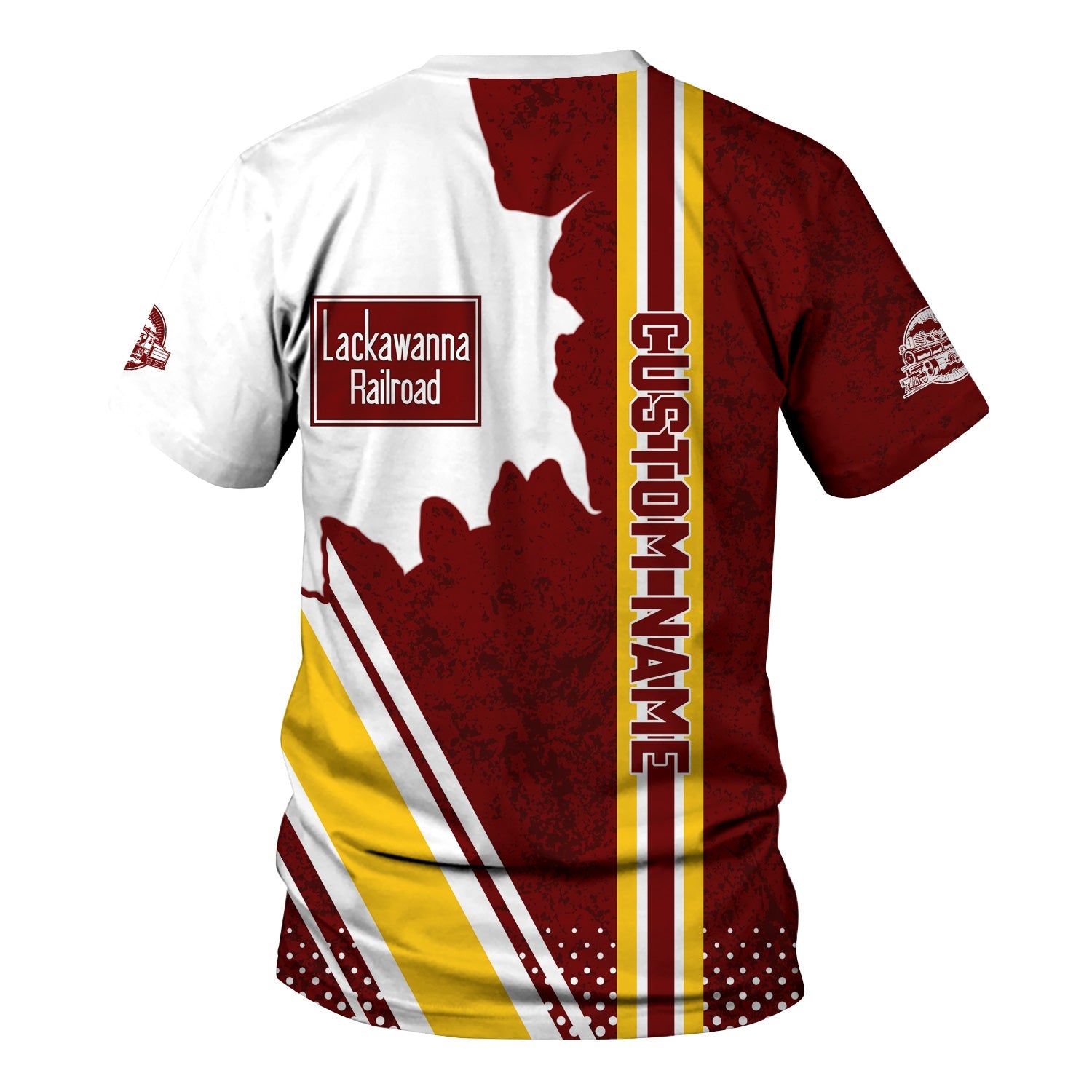 Railspirit Personalized Delaware, Lackawanna and Western Railroad T-Shirt DL&W All Over Printed Unisex Shirt