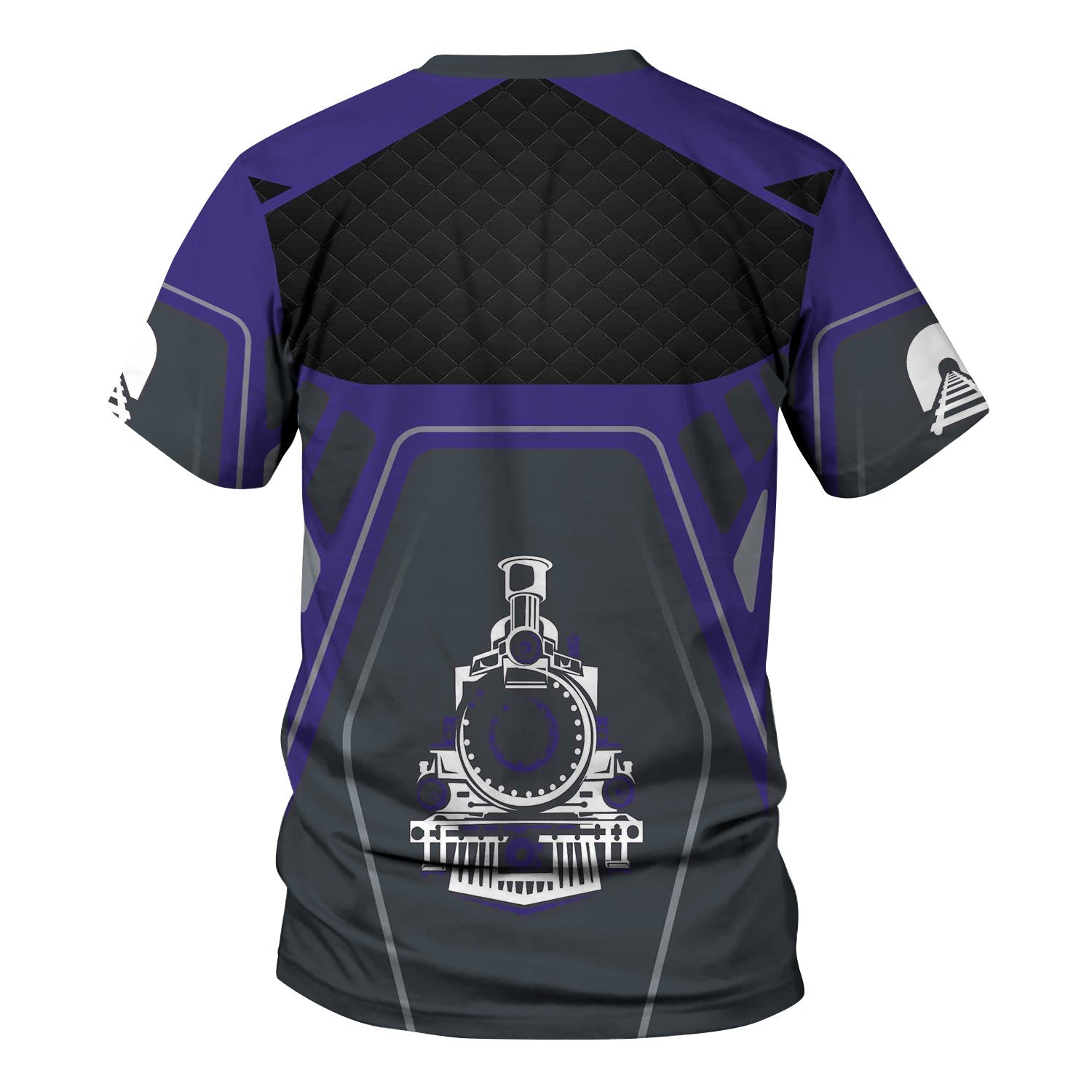 Railspirit Personalized Southern Pacific Railroad T-Shirt Steam Locomotive Engine Graphic Train Shirt All Over Print