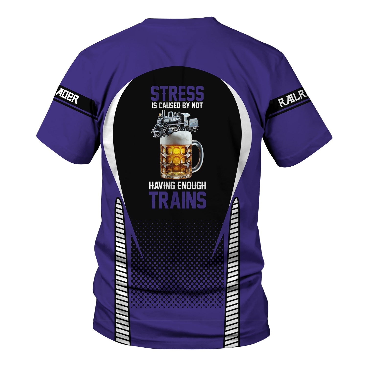 Railspirit Personalized Southern Pacific Railroad T Shirt Stress Is Caused By Not Having Enough Trains Shirt All Over Print