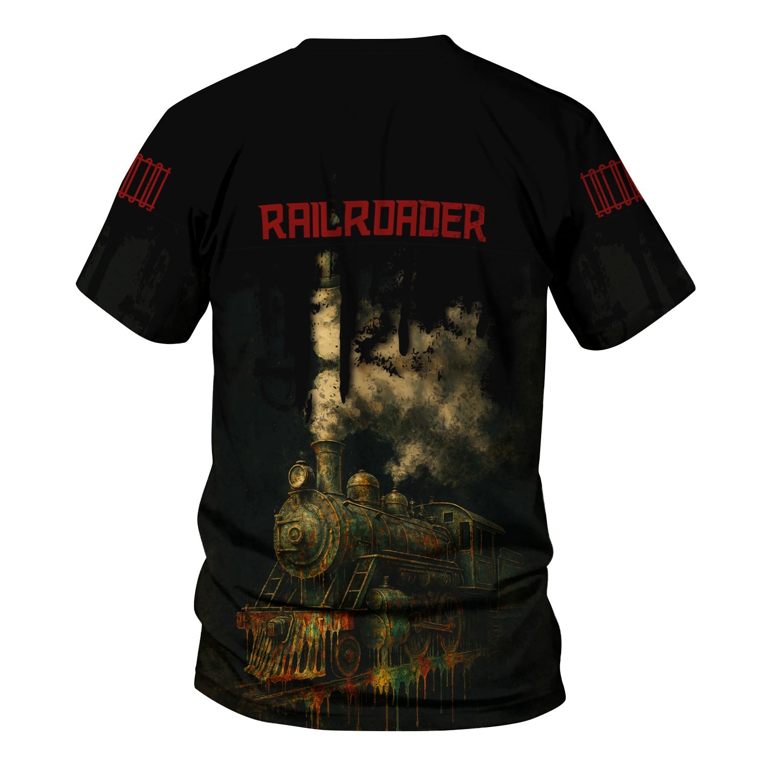 Railspirit Personalized Great Northern Railway T-Shirt Vintage Train Art Style GNR Shirt For Locomotive Fans