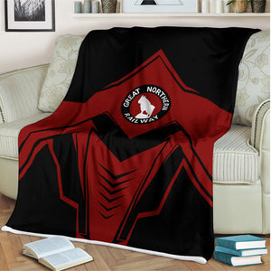Railspirit Great Northern Railway Blanket Railway Trainspotter Style GNR Blanket Gift Idea For Foamers
