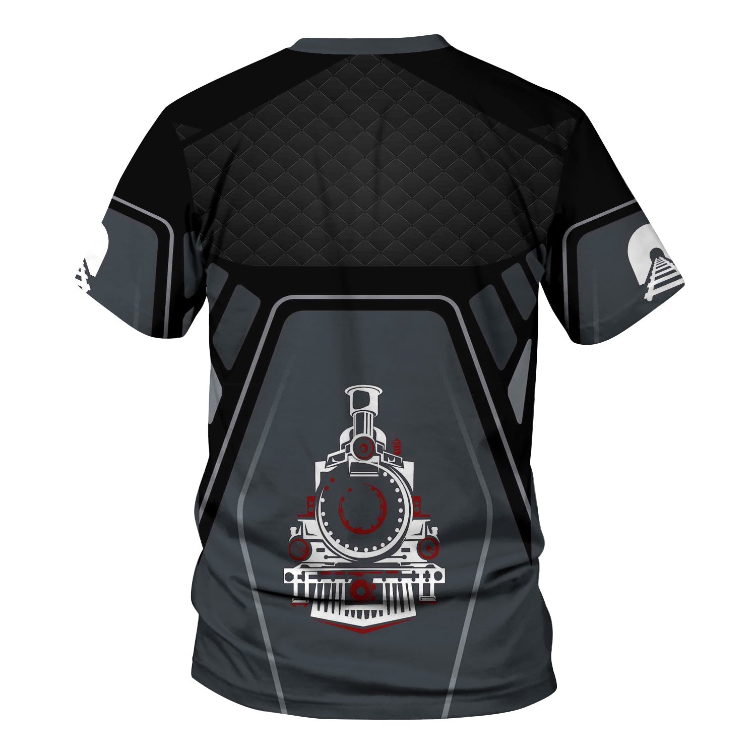 Railspirit Personalized Great Northern Railway T-Shirt Steam Locomotive Engine Graphic GNR Train Shirt All Over Print