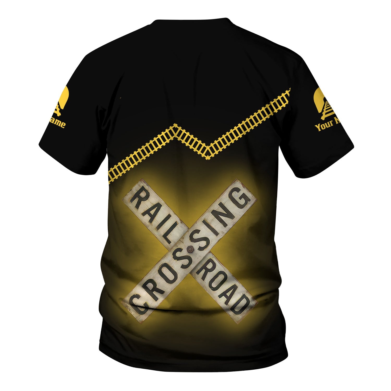 Railspirit Personalized Erie Railroad T Shirt Railroad Crossing Printed Train Track Shirt