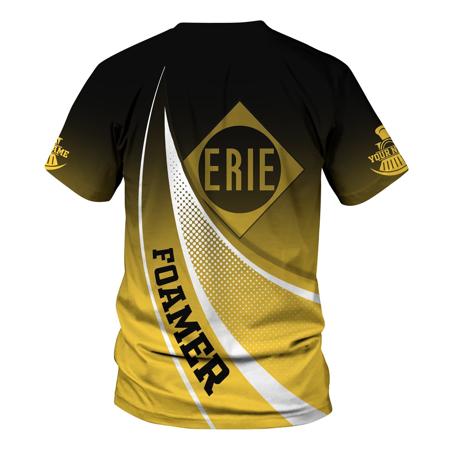 Railspirit Personalized Erie Railroad T-Shirt Railway-Themed Style Shirt Gift Idea For Trainspotter