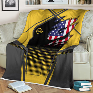 Railspirit Personalized Erie Railroad Blanket American Vintage All Over Printed Blanket