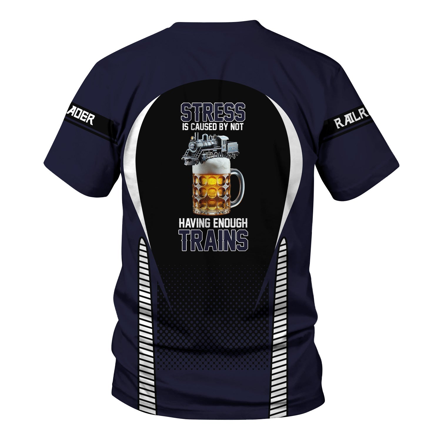 Railspirit Personalized Chessie System Railroad T Shirt Stress Is Caused By Not Having Enough Trains Shirt All Over Print