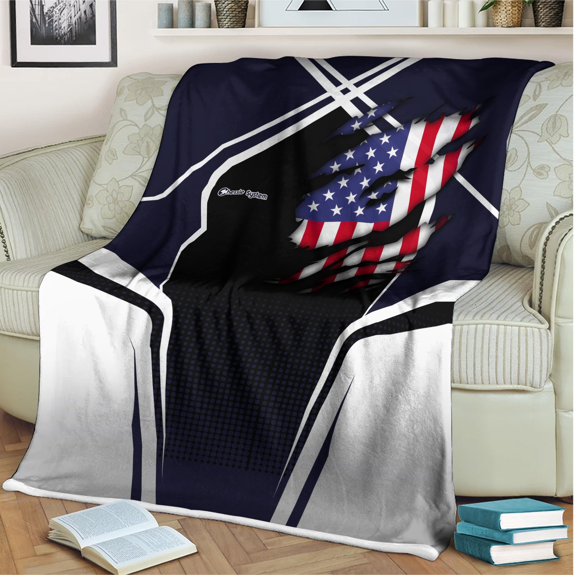 Railspirit Personalized Chessie System Railroad Blanket American Vintage All Over Printed Blanket