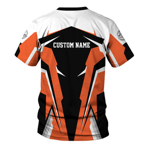 Railspirit Personalized Illinois Central Railroad T Shirt Strong Line Style Train Unisex Shirt All Over Print