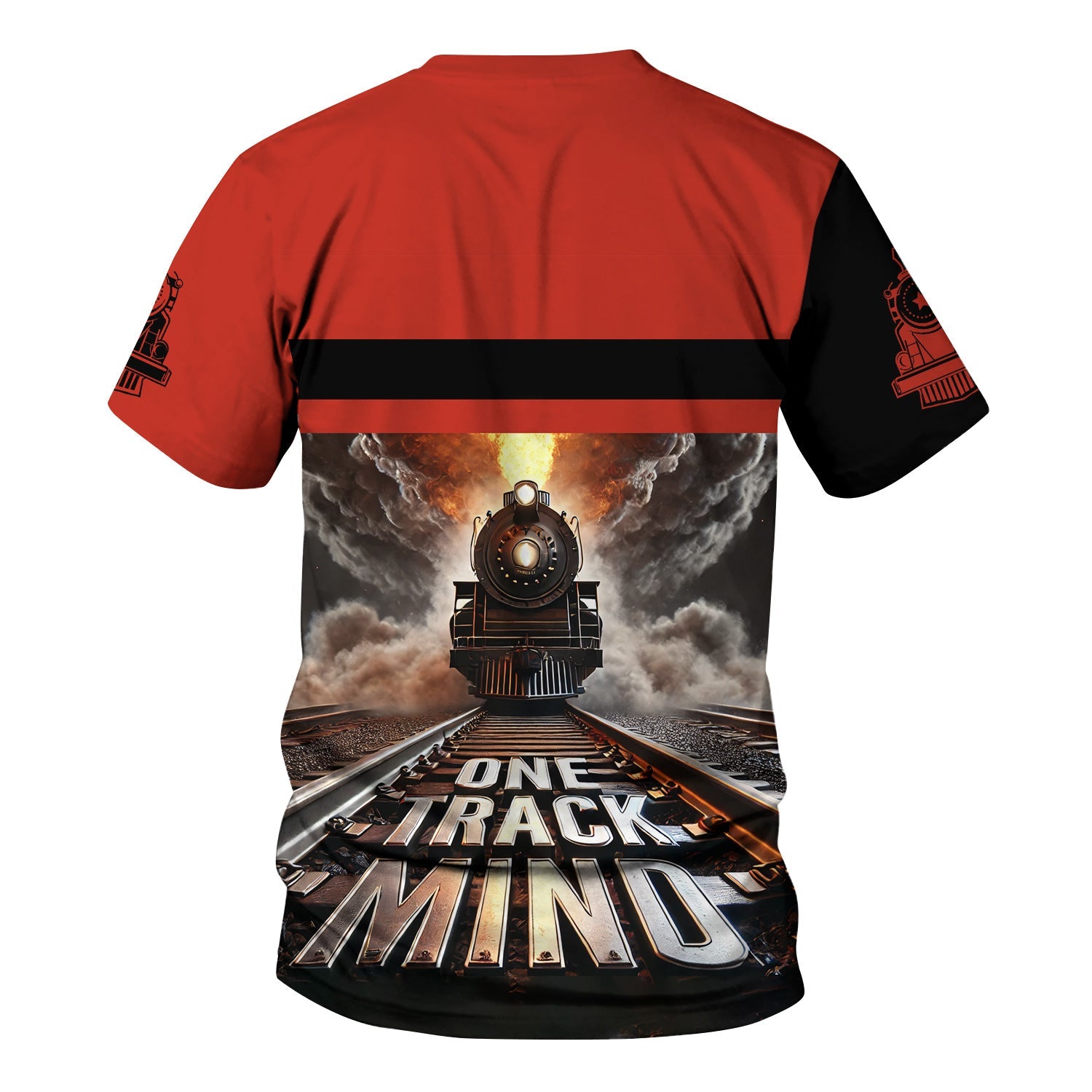 Railspirit Personalized Chicago and North Western Railway T Shirt One Track Mind Train Printed Shirt