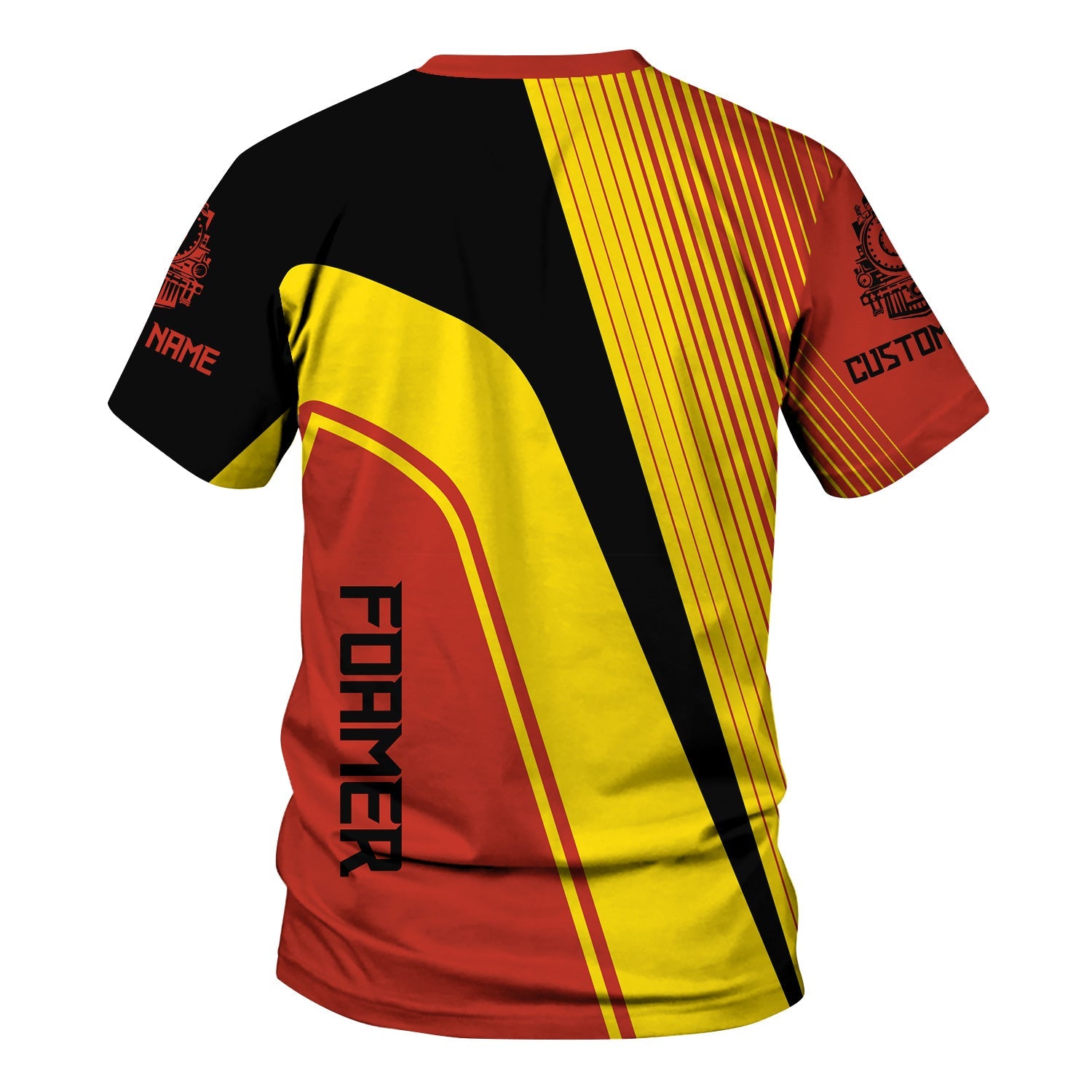 Railspirit Personalized Chicago and North Western Railway T-Shirt Vibrant Striking Style Shirt For Rail Enthusiasts